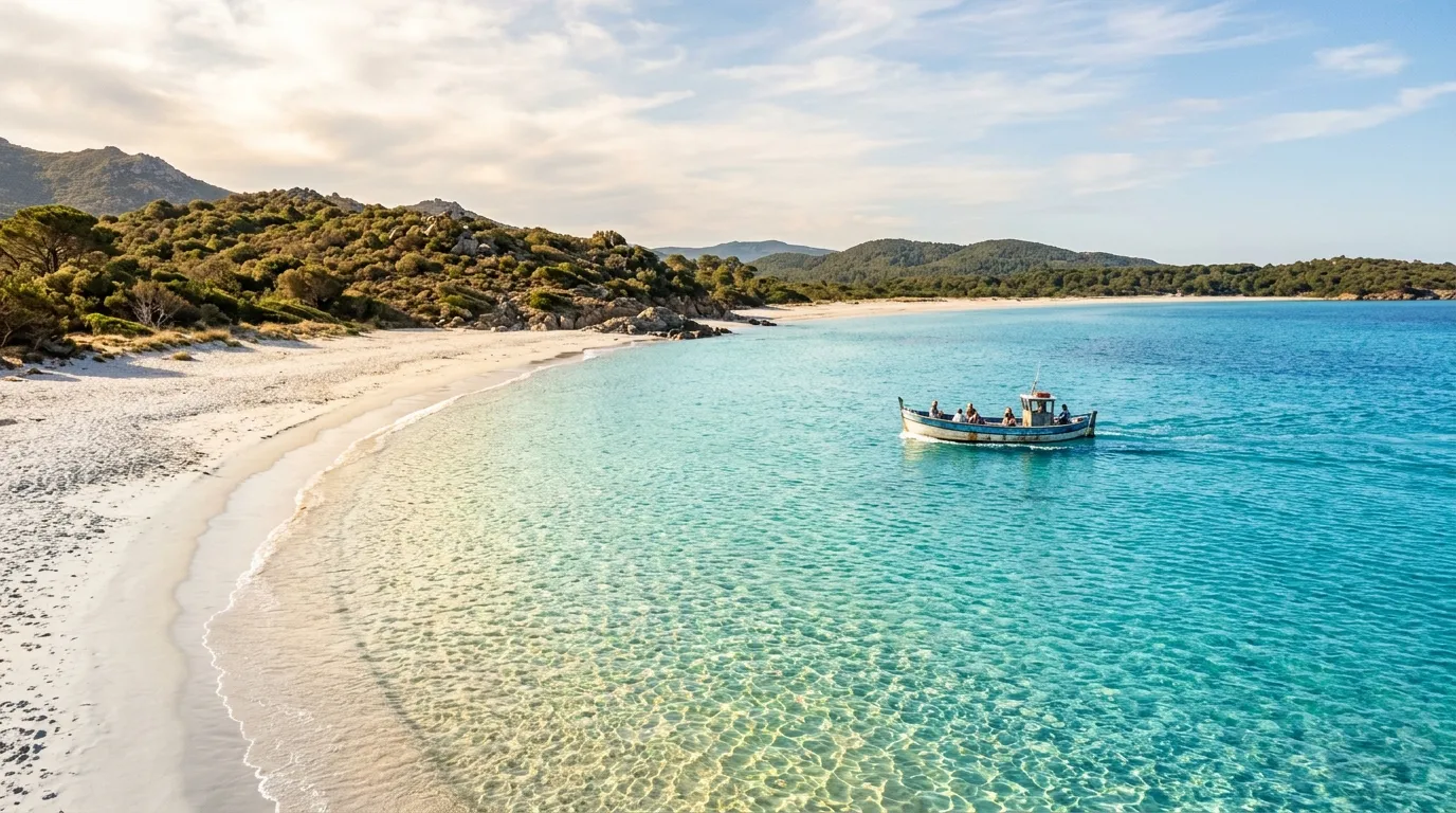 Pas besoin de partir aux Maldives : cette plage corse aux eaux turquoise est l'une des plus spectaculaires de France