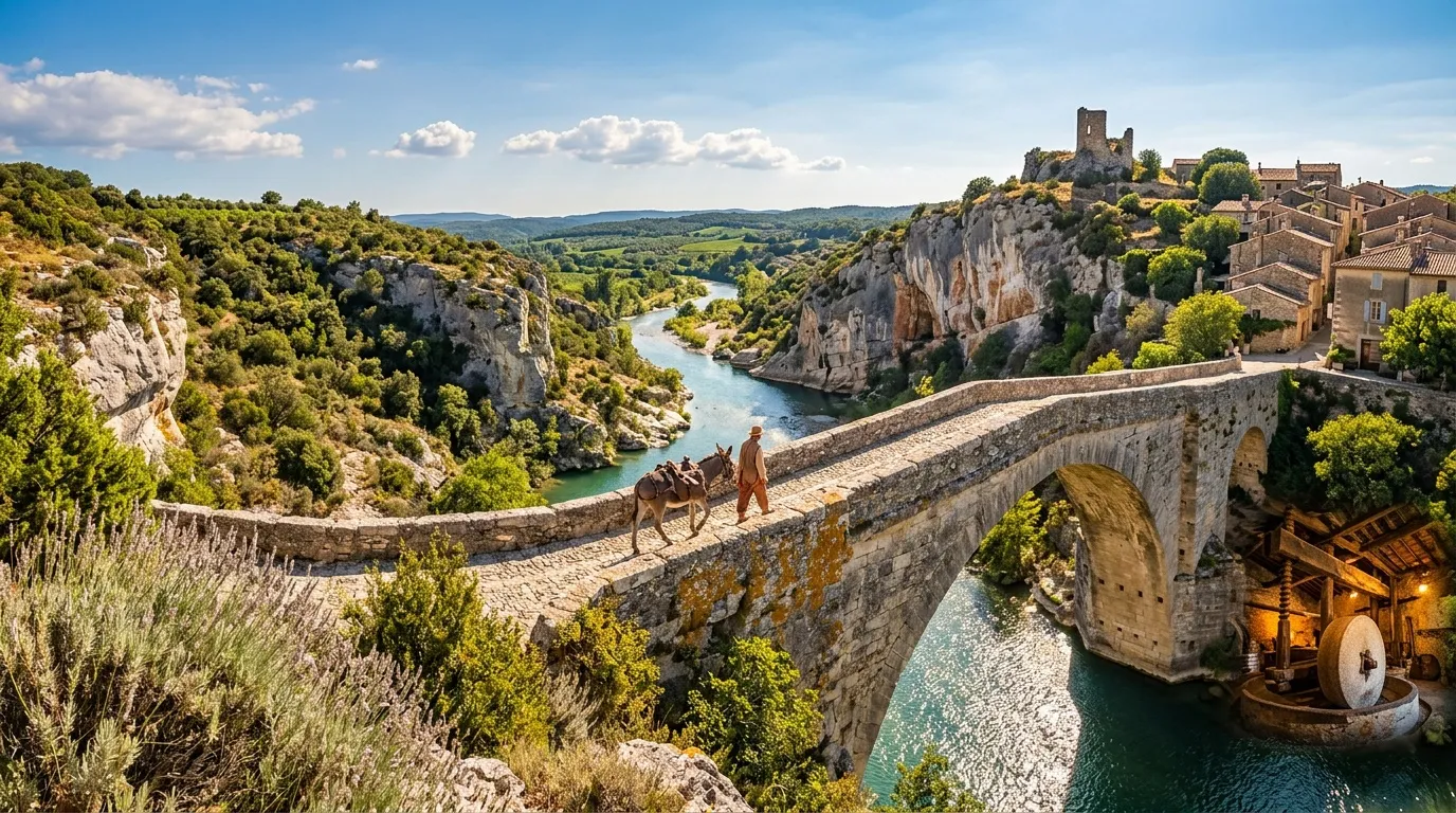 Entre vignobles, falaises et rivière, ce village du Gard est l'un des plus beaux écrins de nature du sud de la France