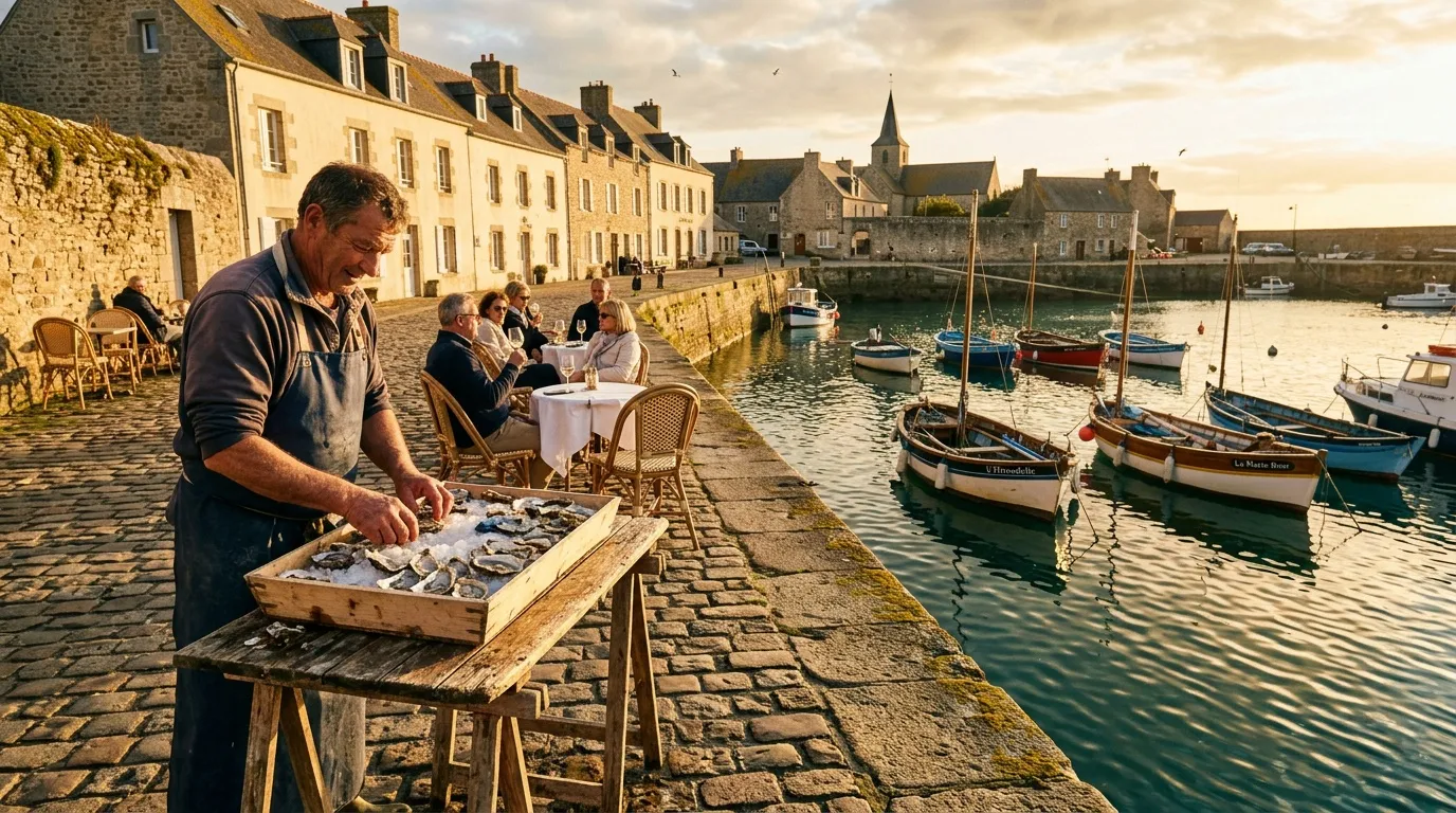 Plus paisible que Honfleur, ce port normand séduit avec ses quais historiques et ses bateaux de pêche