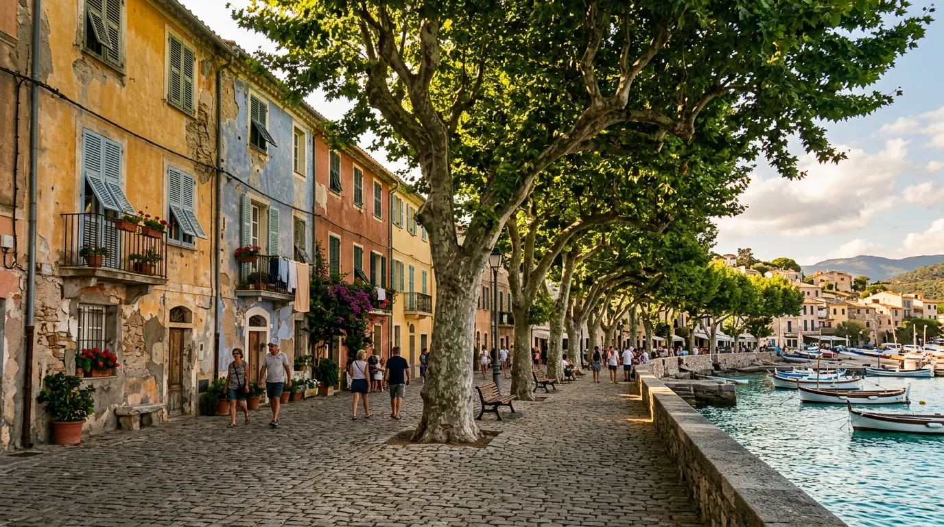 Moins fréquenté que Cassis, ce port provençal charme avec ses façades colorées et son ambiance paisible