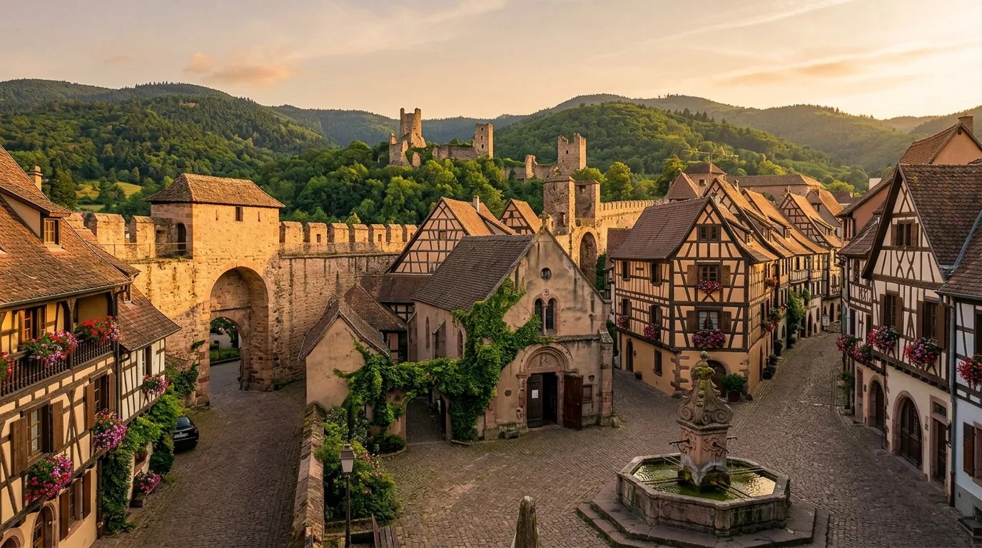 À 1h de Belfort, cette cité alsacienne semble figée au cœur du Moyen Âge